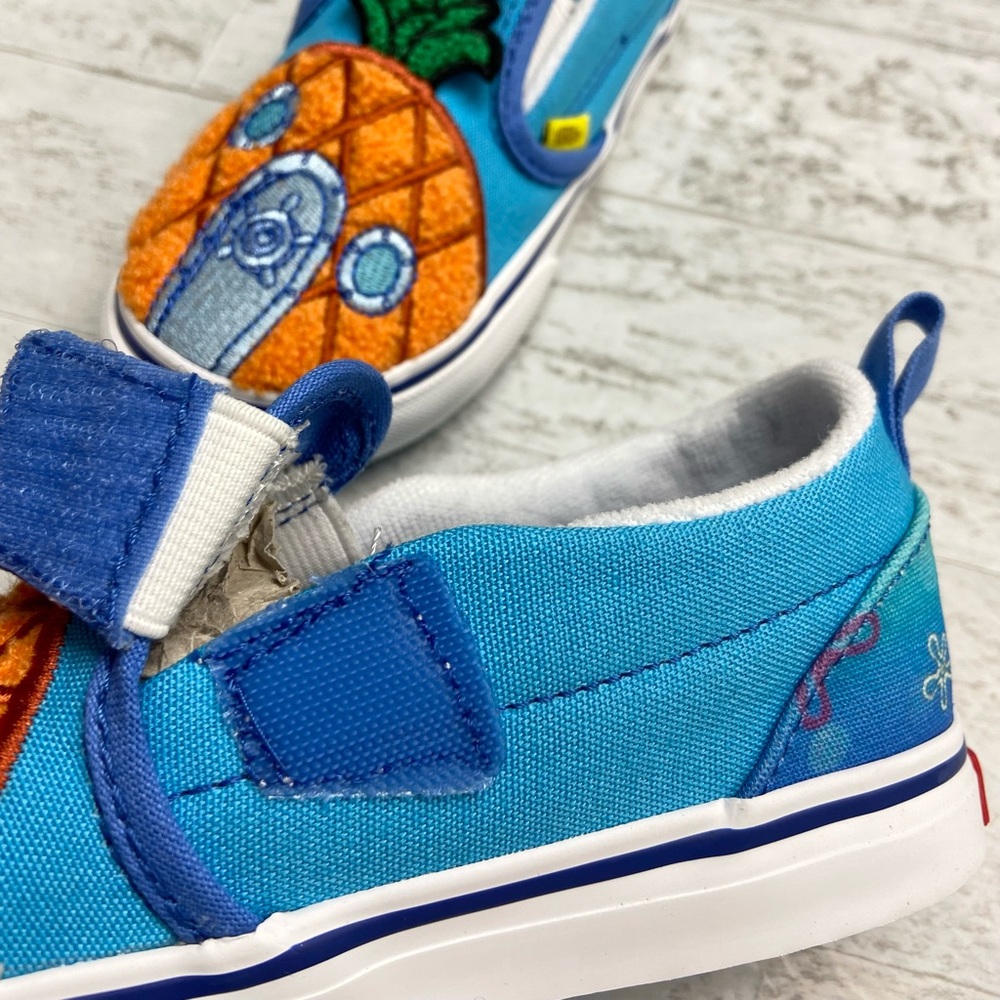 Vans SpongeBob slip-on Velcro Toddler sneakers - Picture 16 of 17